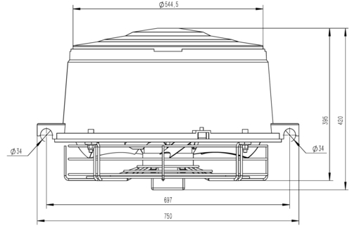 Wentylator wyciągowy  GEO10000
