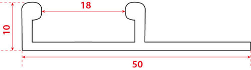 Aluminum profile for S1 18 clip
