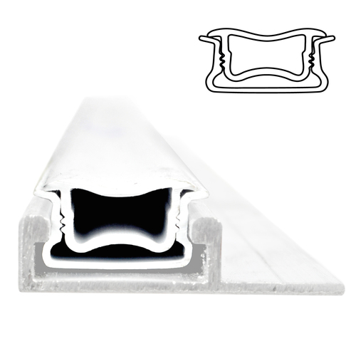 Kształtowniki PCV komplet klin+korytko  IT18-2 do podwójnej folii