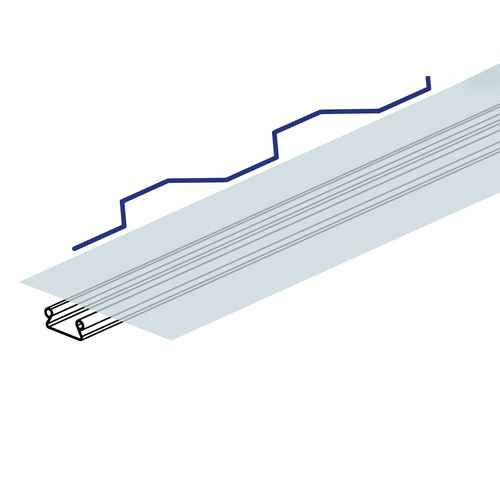 Listwa aluminiowa  sprężynowa wąska 2,5m