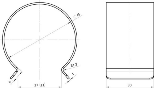 Steel hoop S-45 6/4" (47-49mm)