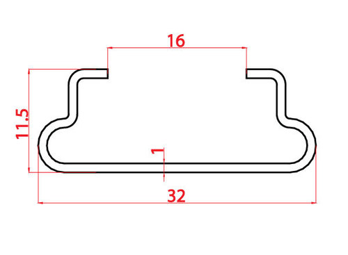 Aluminum spring clip complete