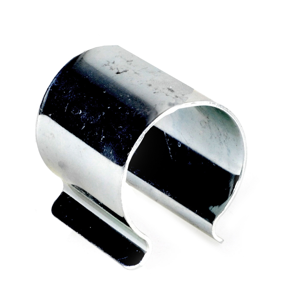 Klips S  30mm 2,7cm na rurę 1" (32-35mm), ocynk srebrny