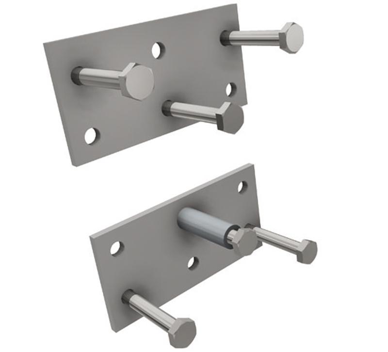 Mounting set mounting plate SQ 100- Clamp RW800