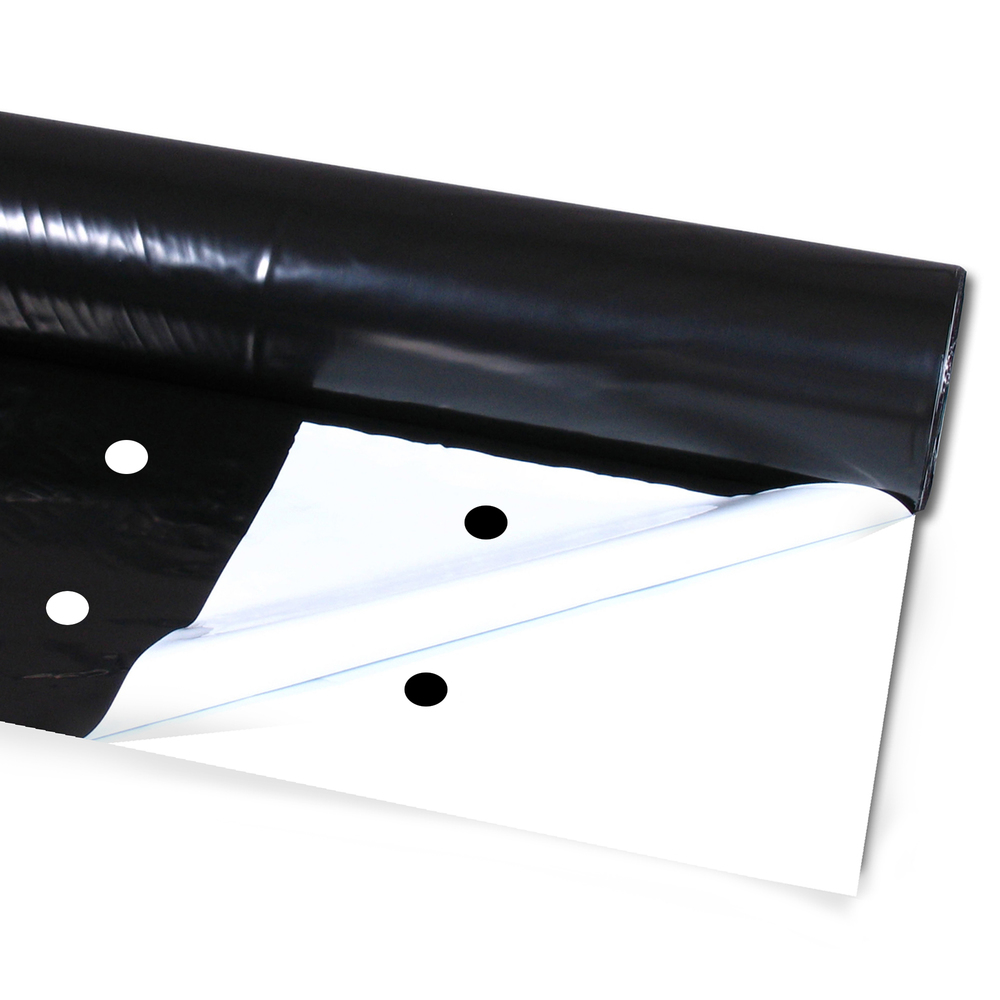 Folia ściółkująca UV6 Geo45 cz/b  1,2x300m z otworami 30x30