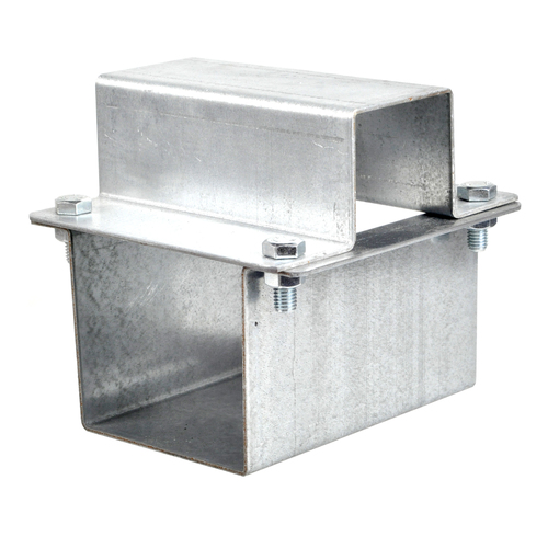 Obejma krzyżowa profil/profil  80x80/50x50 końcowa