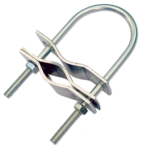 Wire joiner U 6/4" with 3 plates (50x140mm)